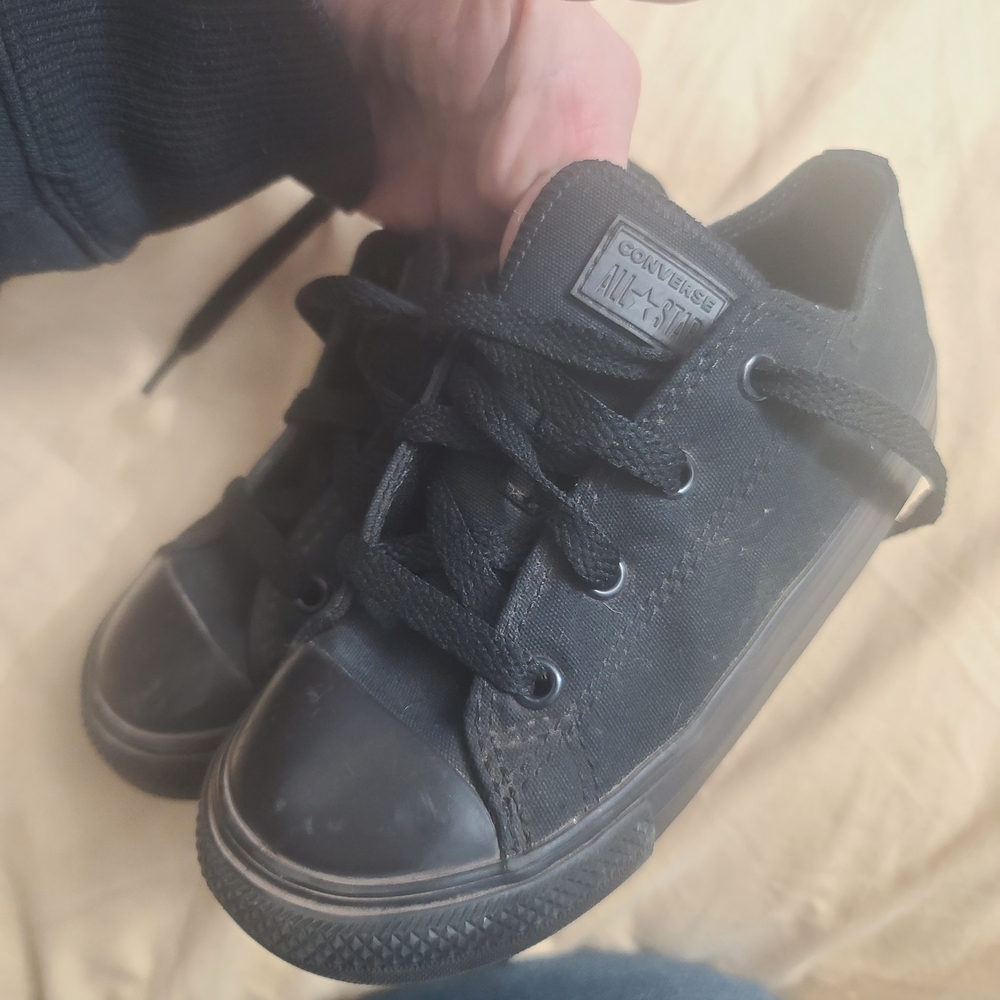 Converse All Stars Kids Black Low Top Sneakers